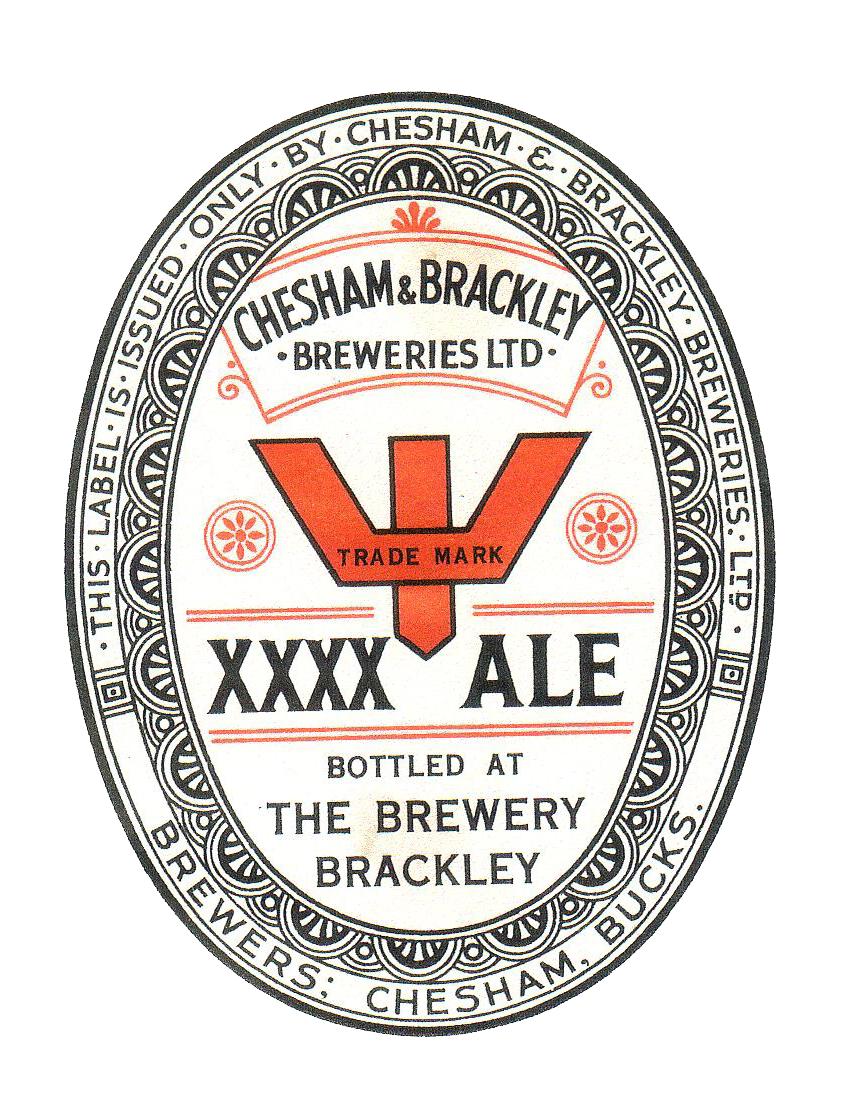Chesham and Brackley brewery XXXX Ale label