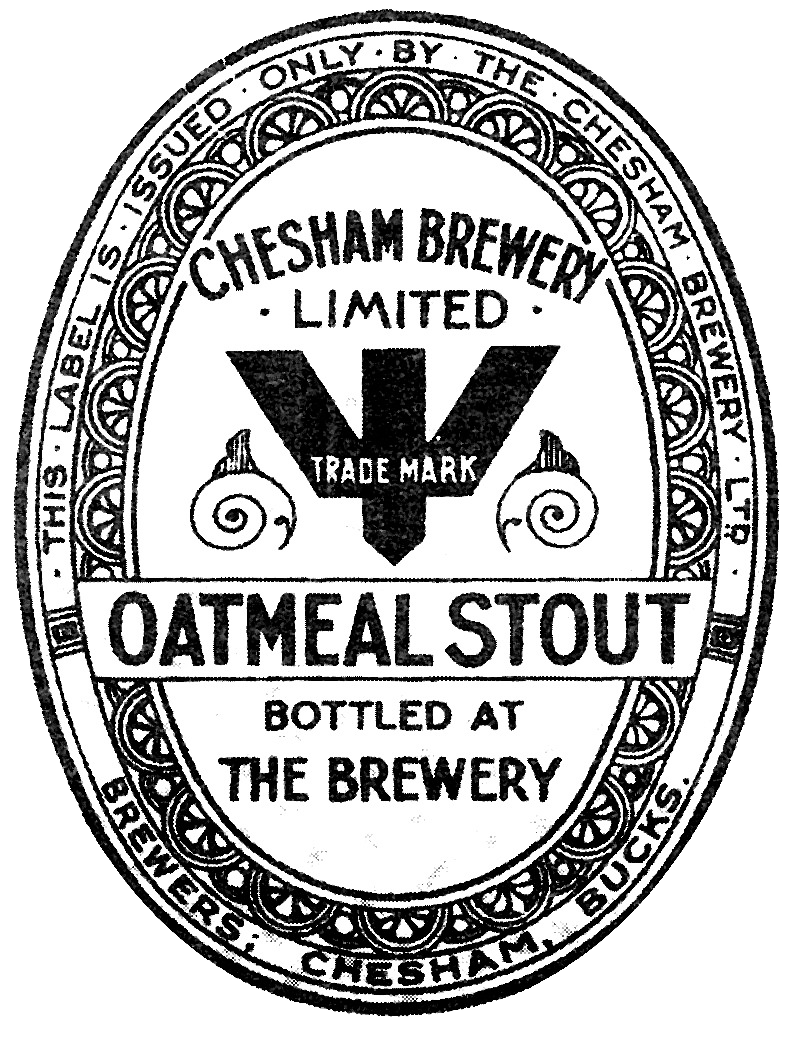 label showing Oatmeal Stout