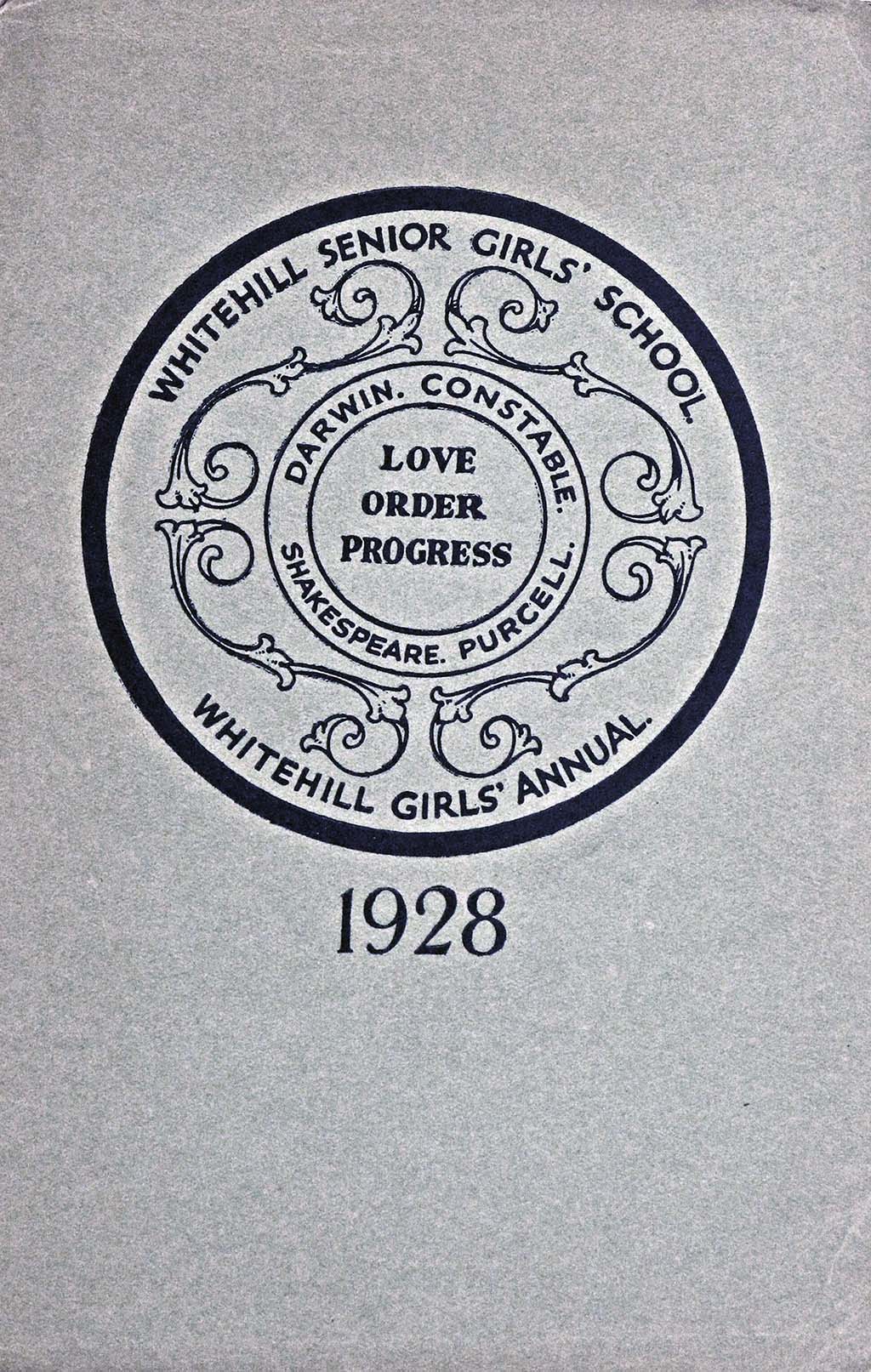 Cover of WhiteHill girls annual 1928