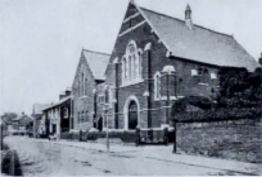 Photo of the Hinton Baptist church, now Trinity Church