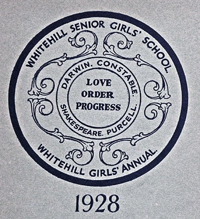 Whitehill Senior Girls School 1928 annual cover