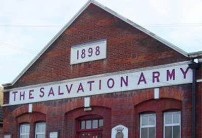 Front of the Salvation Army building