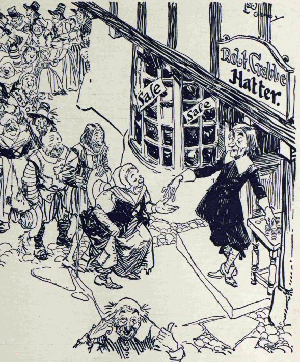 Johnnie Walker advert depicting the Mad Hatter