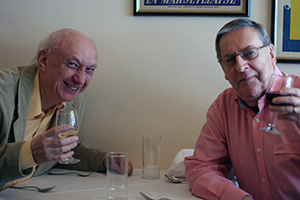 Roy Saich (left) and George (right) in 2007