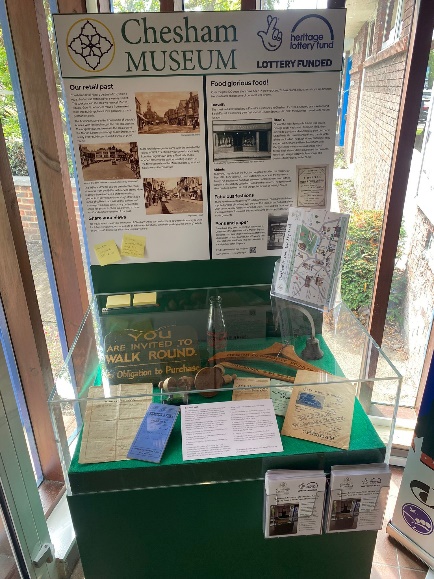We have some brilliant and nostalgic items such as a paper bag from Belsham's bakery in Waterside, a milk bottle from a local dairy, a sign from the old Brandon’s department store, a wooden coat hanger and model van from Chesham Co-Operative Society. 