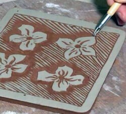 Creative in Chesham – make sgraffito clay tiles